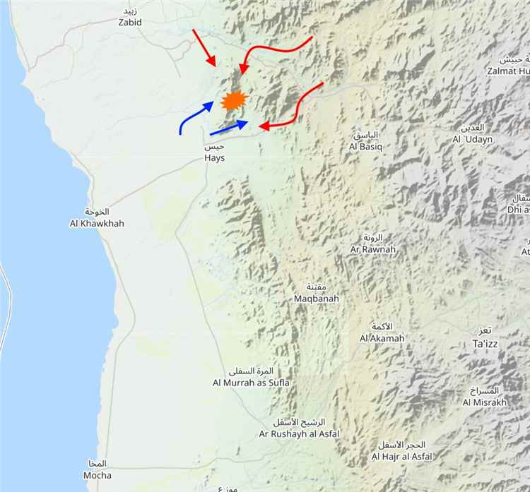 مصادر ميدانية تحذر من خطورة الأوضاع في حيس وتكشف عن معارك عنيفة شرق تعز وأنباء عن سقوط جبل استراتيجي بيد الحوثي