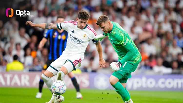 ريال مدريد ضد إنتر ميلان.. دياز يهدر الهدف الثالث والملكي يتقدم 2-0 في دوري أبطال أوروبا