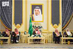 الأمير محمد بن سلمان يستقبل الأمراء والعلماء والوزراء وجمعًا من المواطنين